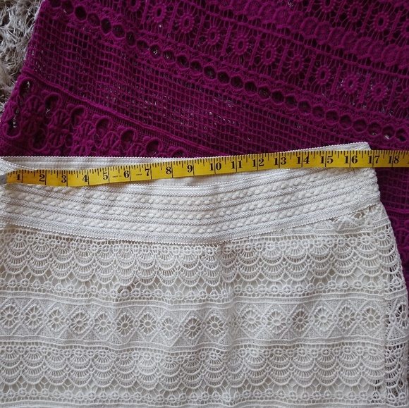 ➕💋EUC Maurices Cream Lace Skirt. - Picture 3 of 4